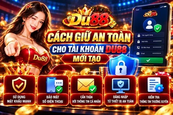 Cách Giữ An Toàn Cho Tài Khoản DU88 Mới Tạo