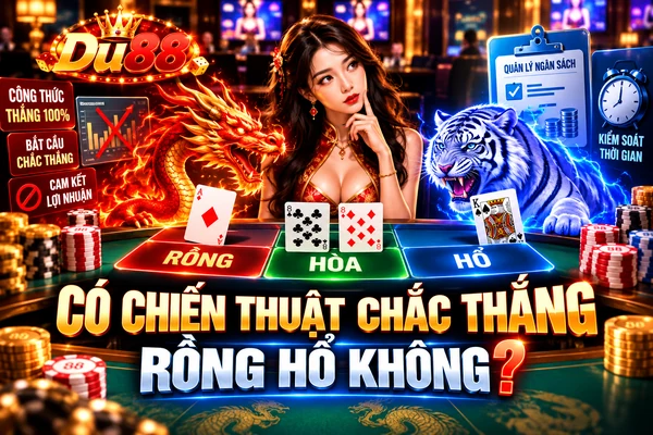 Có chiến thuật chắc thắng Rồng Hổ không tại DU88, minh họa quản lý ngân sách, kiểm soát thời gian và cảnh báo công thức thắng 100%