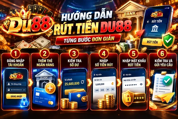 Hướng Dẫn Rút Tiền DU88 Từng Bước