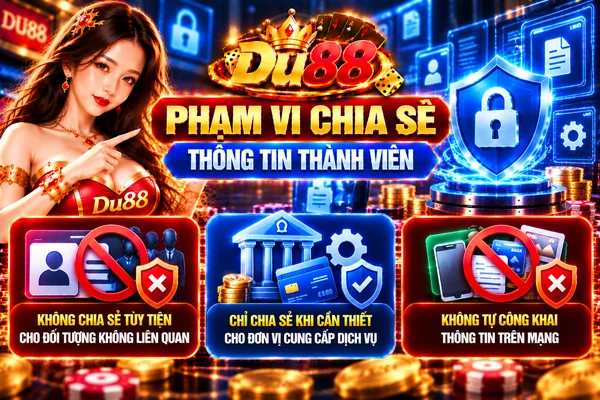 Phạm Vi Chia Sẻ Thông Tin Thành Viên DU88