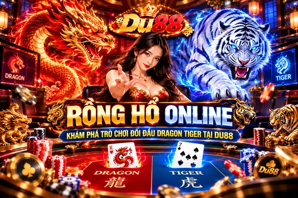 Rồng Hổ Online tại DU88 với trò chơi đối đầu Dragon Tiger giữa cửa Rồng và Hổ