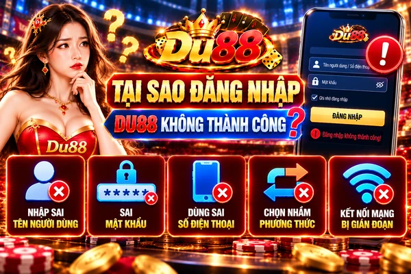 Tại Sao Đăng Nhập DU88 Không Thành Công?