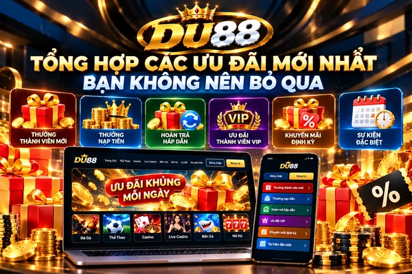 Tổng hợp các ưu đãi mới nhất DU88 dành cho thành viên