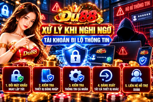 Xử Lý Khi Nghi Ngờ Tài Khoản DU88 Bị Lộ Thông Tin